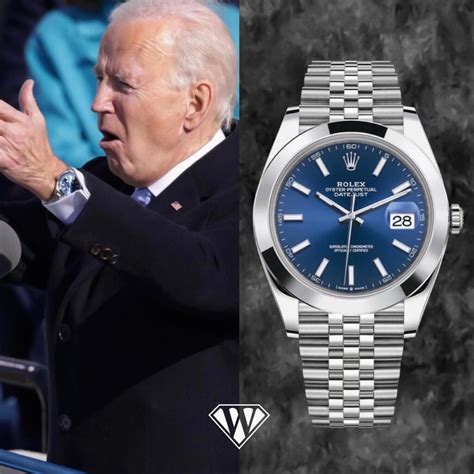 joe bidens rolex|Biden wearing a Rolex datejust.